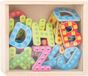 Small Foot - Houten Magnetische Letters Kleur, 37dlg.