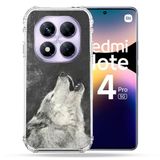Cokitec Xiaomi Redmi Note 14 Pro 5G Animal Wolf Huil Versterkte hoes