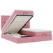 vidaXL Ottoman Bed with Mattresses and LEDs 200x200cm Velvet Pink