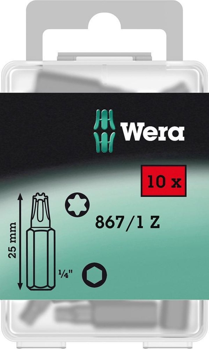 Wera 5072409001 1/4" Torx Bit - T25 x 25mm