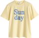 Next - Dames - Zwaar T-shirt met ronde hals - Geel