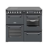 Stoves ST444412021 - Fornuis - Elektrisch - Inductiekookplaat - 5 zones - 4 ovens - 99.6 cm breed - Antraciet