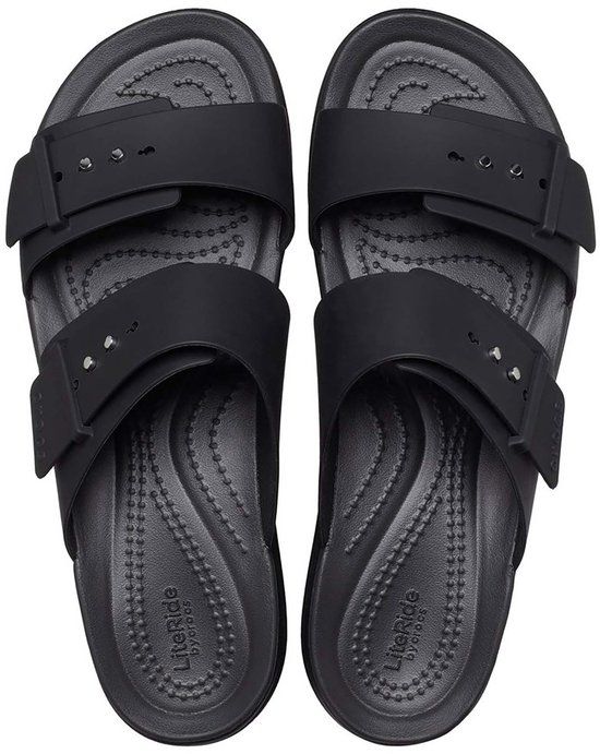 Crocs Brooklyn Sandalen Laag Wgew - Streetwear - Vrouwen - Zwart - 37/38