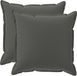 vidaXL - Kussensloop - 2 stuks - HOUTEN - Antraciet - 55 x 55 cm - Polyester