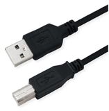 ROLINE Recycled Material 11.45.8808 USB-kabel USB 2.0 0,8 m USB A USB B Zwart