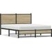Maison Exclusive - Cadre de lit en métal sans matelas Chêne Sonoma 150x200 cm