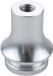 Merkloos / Sans marque OrangeCartB.V. Pookknop Handmatige versnellingspook Hoeshouder/Adapter 12X1.25 (Zilver)