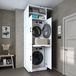 Roomart DORA-I Wasmachine Ombouwkast 70x230 cm met Opzetkast - Wit