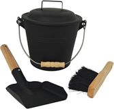 Relaxdays Asemmer - 4,5 liter - met stoffer en blik