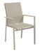 Coppens Delia Stapelbare Tuinstoel Hoge Rug Latte Light