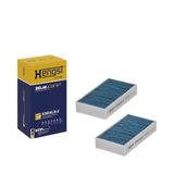Hengst 7530310000 interieurfilter, set van 2 | Compatibel met: BMW X3, X4