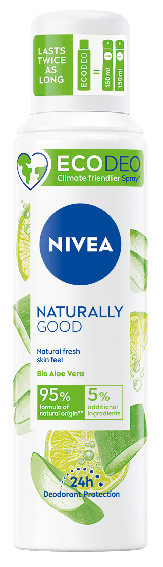 Nivea Deodorant Spray Naturally Good Aloe Vera 125 ml