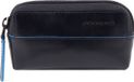 PIQUADRO Blue Square Key Case With Two Rings Blu Donkerblauw