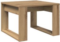 vidaXL Bijzettafel 50x50x35 cm bewerkt hout artisanaal eikenkleurig