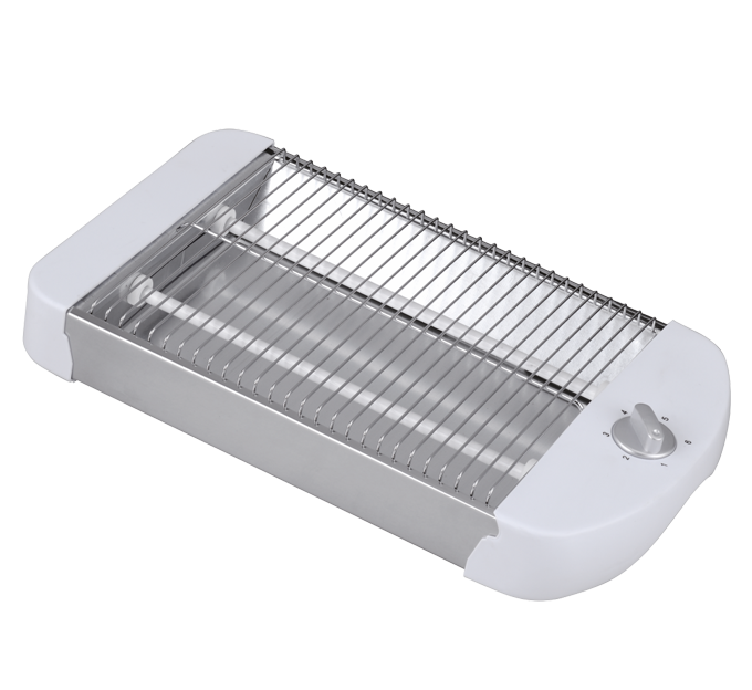 Bastilipo TPB 600 - Broodrooster - Wit, Roestvrijstaal - 600 Watt