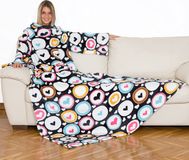 Lavatelli Kanguru Deluxe Soul Plaid met mouwen - 140x210 cm - 100% polyester - Effen - Machinewas 30 °C