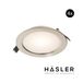 Hasler Häsler Volterra Inbouwspot Incl. Fase Aansnijding Dimbaar 13.7 cm 8 Watt Warm Wit RVS Set 4x