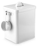 Métal Boîte de rangement lessive en poudre - 6,5 litre - Avec cuillère doseuse - Style rétro