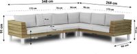 Lifestyle Garden Furniture Seashore hoek loungeset 5-delig