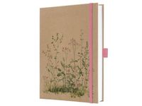 Sigel Jolie Notitieboek Pure A5 Kraft Pure Glade Lijn Hardcover 192 Pagina's 100 Gram Bruin