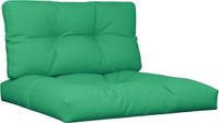 vidaXL Palletkussens 2 stuks stof groen