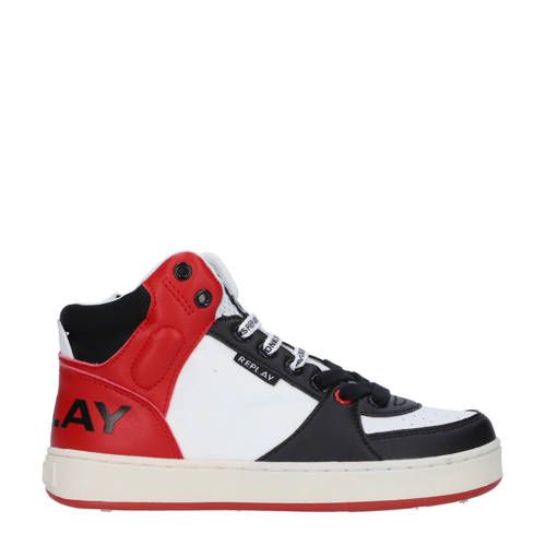 REPLAY Cobra sneakers rood/zwart/wit