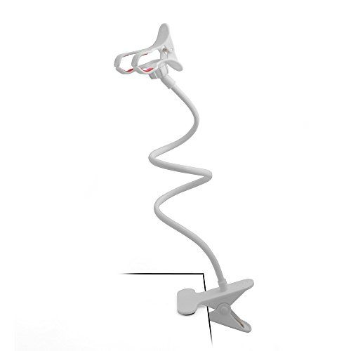 Panda Universele Telefoonhouder Flexibele Tafel & Bed Zwanenhals - Wit