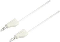 Voltcraft MSB-300 Meetsnoer Banaanstekker 4 mm Silicone 2.00 m Wit 1 stuk(s)