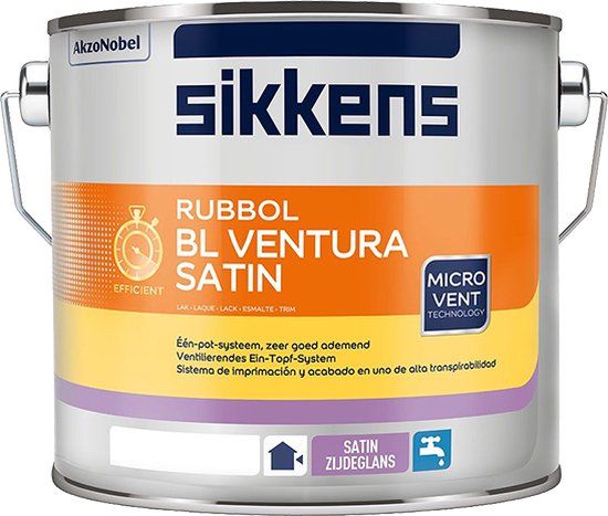 Sikkens Rubbol BL Ventura Satin 2.5 liter Wit
