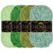 JubileeYarn Chenille Garen - Worsted Gewicht - 100g/Skein - Tinten Groen - 4 strengen
