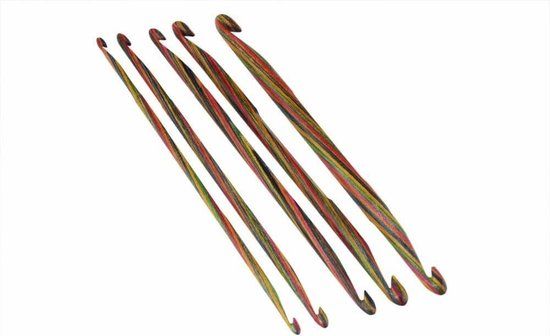KnitPro Symfonie Dubbele haaknaalden hout 9.00-10.00mm - 3st