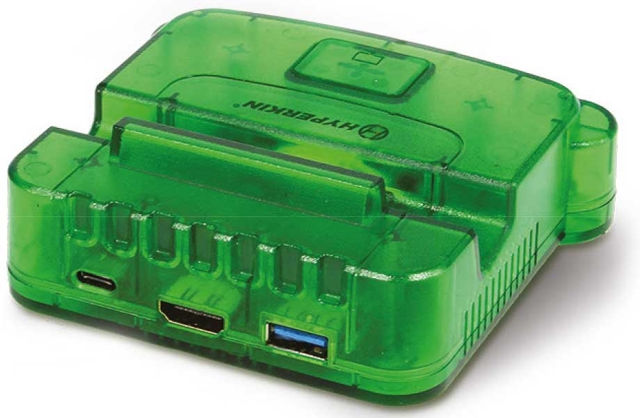 HyperKin retron s64 console dock (lime green) Nintendo Switch