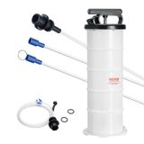 VEVOR vloeistofafzuiger, 6,5 liter (1,74 gallon), handbediende oliewisselaar vacuüm vloeistofafzuiger met peilstok en slang, olieafzuiger veranderpomp voor vacuümevacuatie van autovloeistoffen