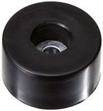 Adam Hall Hardware 4909 M8 AH - set van 8 rubberen voetjes 38 x 20 mm zwart in zak