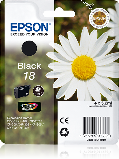 Epson Daisy Claria Home Ink-reeks single pack / zwart