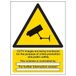 V Safety CCTV - Beelden worden bewaakt 210 x 297 mm (A4) - Zelfklevend Vinyl Veiligheidsbord