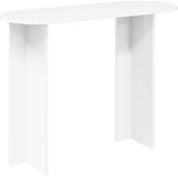 vidaXL Wandtafel Wit 100 x 39,5 x 75 cm Bewerkt hout
