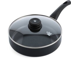 BK Brilliant hapjespan 24 cm - Zwart - Met deksel - Inductie - Anti-aanbak - PFAS-vrij