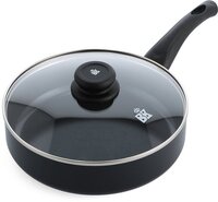 BK Brilliant hapjespan 24 cm - Zwart - Met deksel - Inductie - Anti-aanbak - PFAS-vrij