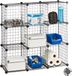 Merkloos Relaxdays vakkenkast - 9 vakken van 30 x 30 cm - room divider - zwart