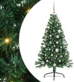vidaXL Sapin de Noël pré-illuminé en plastique avec 150 LED Vert 150 cm PVC