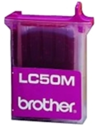 Brother Inktcartridge LC50M rood magenta