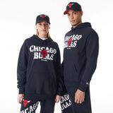 NEW ERA CAP S.A.S Hoodie Chicago Bulls NBA Graphic Zwart Maat S