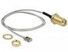 DeLOCK 89928 coax-kabel Coaxiaal 0,2 m SMA MHF I LK Zwart, Grijs