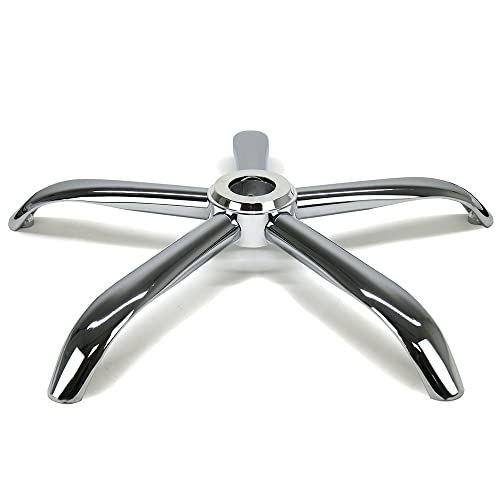 Waytex 78185 stoelpoot - 5 takken - diameter 64 cm - gepolijst staal - verchroomd