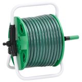 VidaXL Slanghaspel met slangkoppelset 0,75" 20 m vrijstaand pvc groen