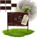 Floranica Set van 5 Bedrand van wilgenhout 60 cm x 60 cm