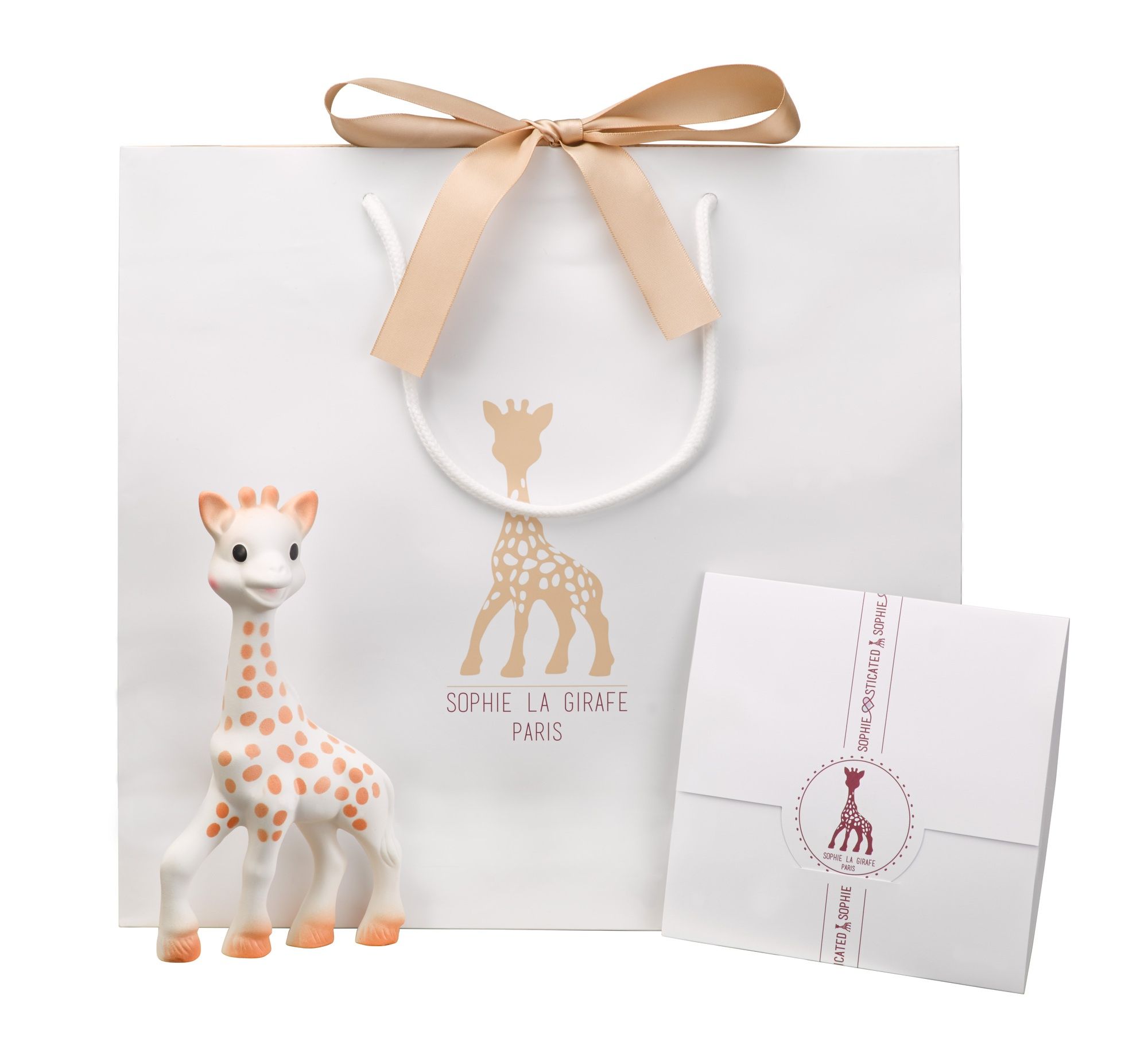 Vulli Sophie la girafe Rammelaar - Multicolour - Rubber & Plastic - 2 stuks