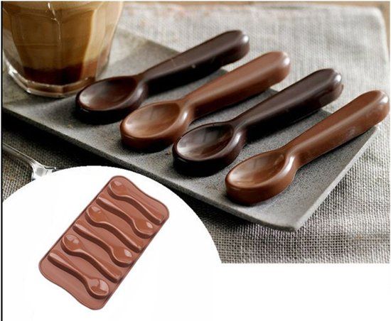 Leukste Winkeltje Chocoladevorm Lepel Siliconen mal - ijsblokjes