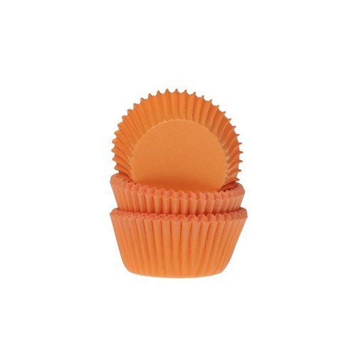 House of Marie Cupcake Cups MINI Oranje 35x23mm - 50st - 8718375854952